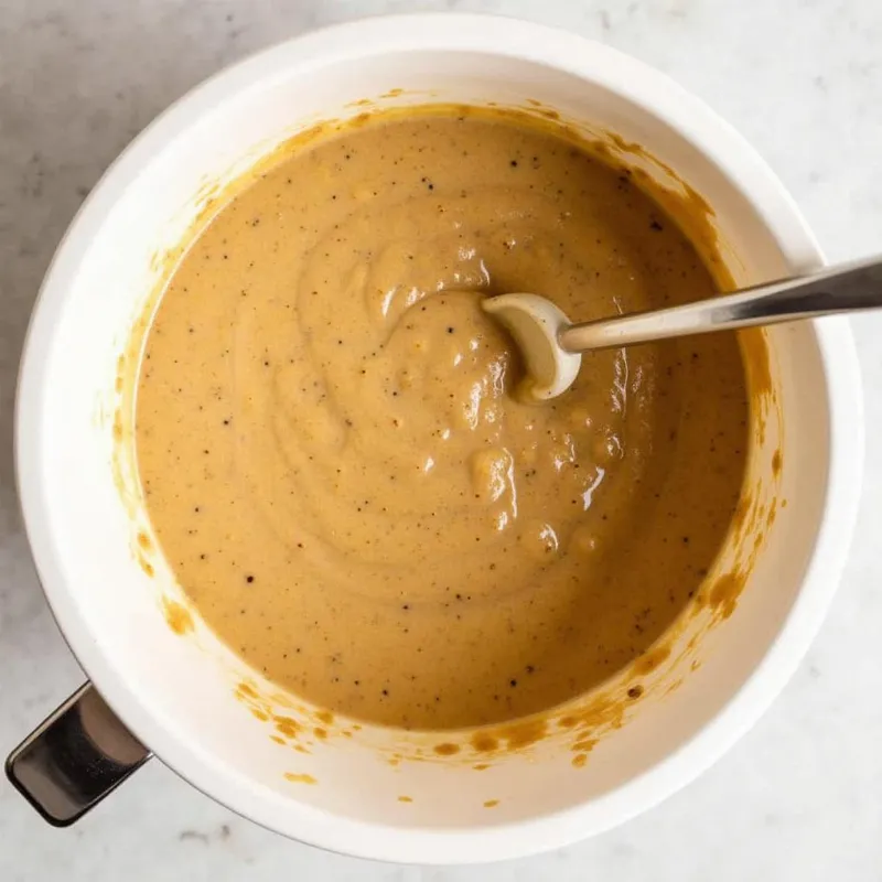 Vegan bran muffin batter in a bowl