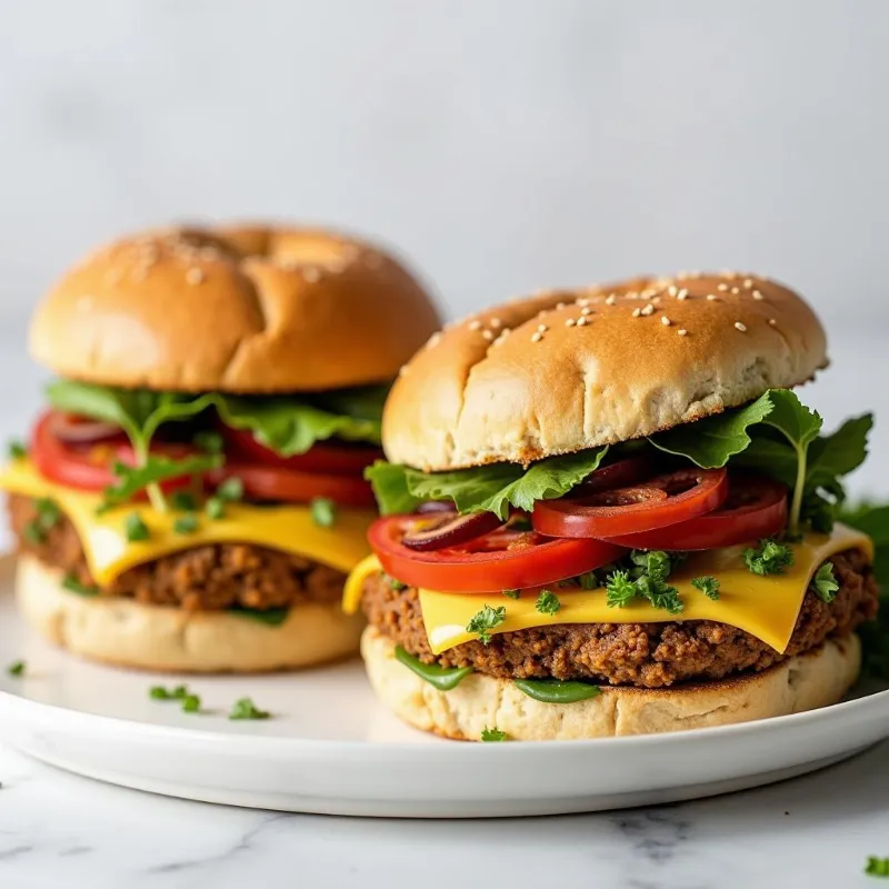 Vegan sandwiches made with the homemade bread