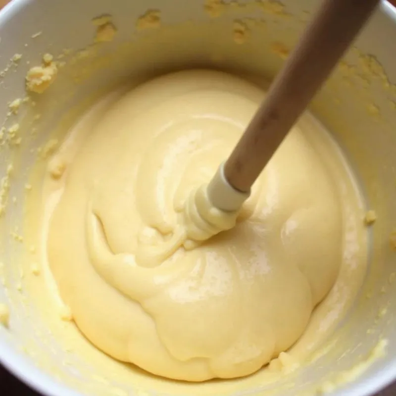 Vegan bread sticky dough