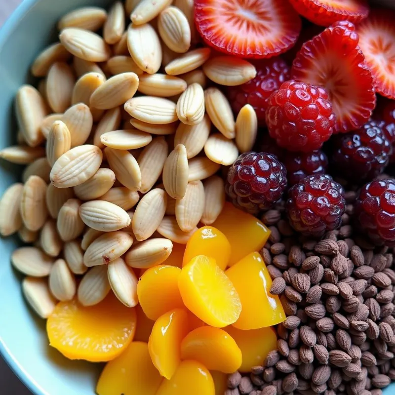 Different toppings for adding texture and flavor to vegan breakfast bowls