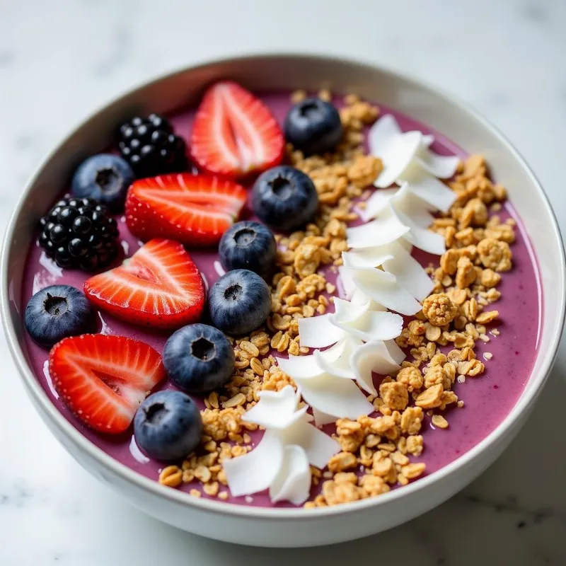 Refreshing Vegan Smoothie Bowl for Breakfast