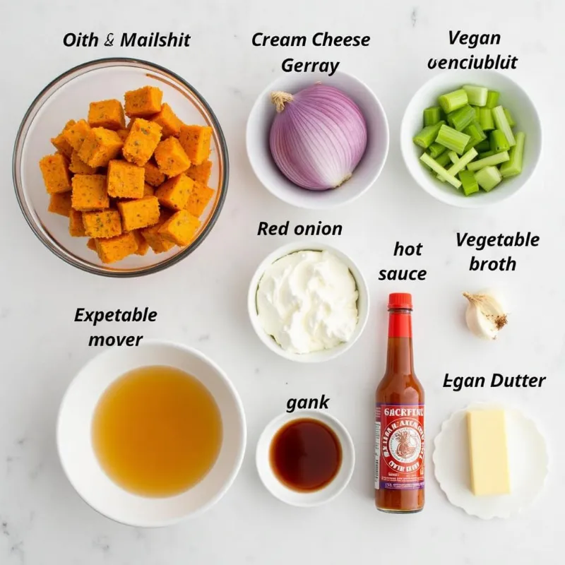 Vegan Buffalo Chicken Dip Ingredients