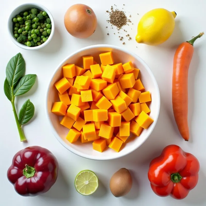 Vegan Butternut Squash Pasta Ingredients