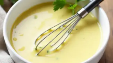 Vegan Caesar Salad Dressing in a bowl