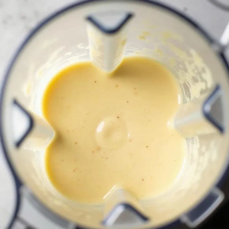 Vegan Cashew Alfredo Sauce Blending