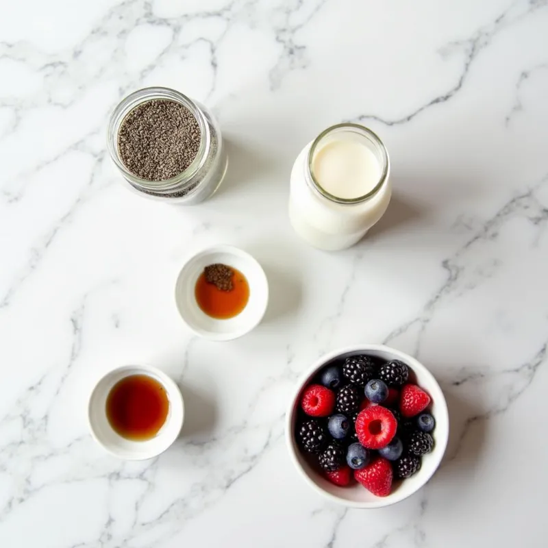 Vegan Chia Pudding Ingredients