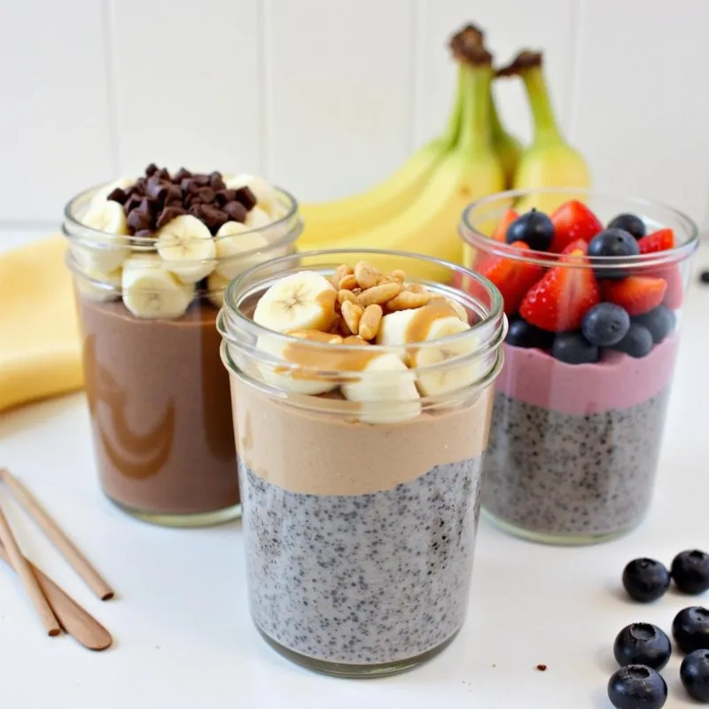 Variations of Vegan Chia Pudding