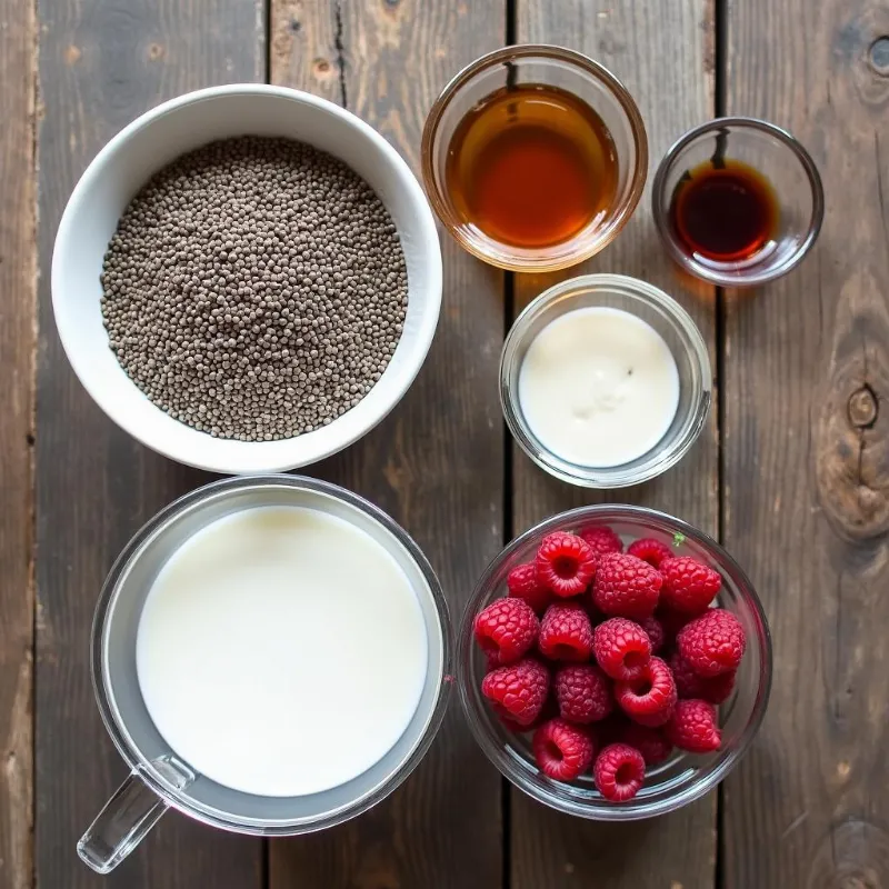 Vegan Chia Seed Pudding Ingredients