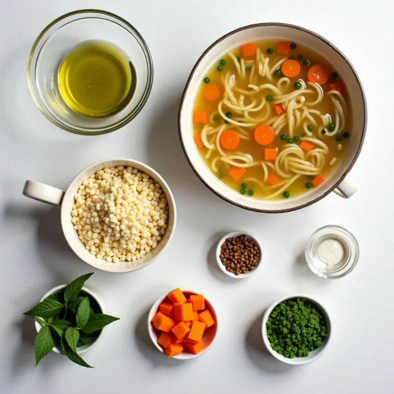 Vegan Chicken Noodle Soup Ingredients