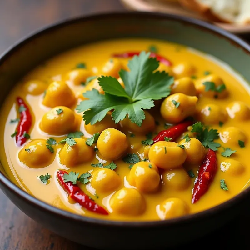 Aromatic vegan chickpea curry