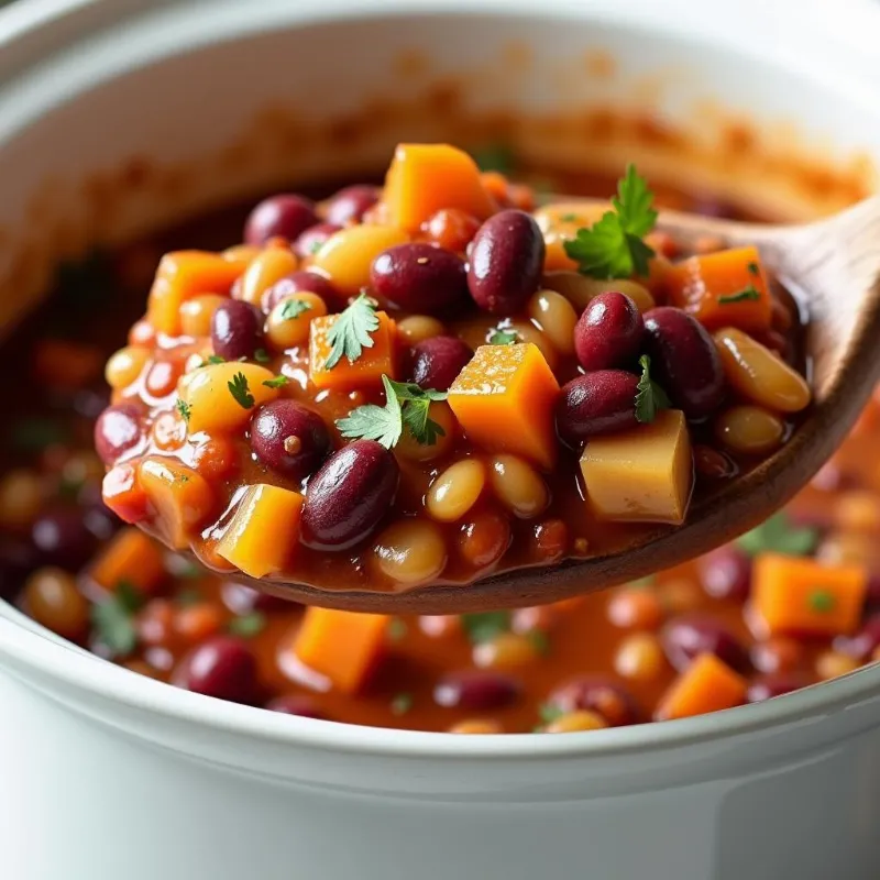 Vegan Chili in Crock Pot