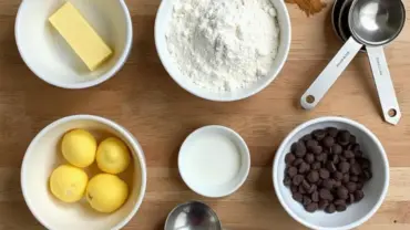 Vegan Chocolate Chip Peanut Butter Cookie Ingredients