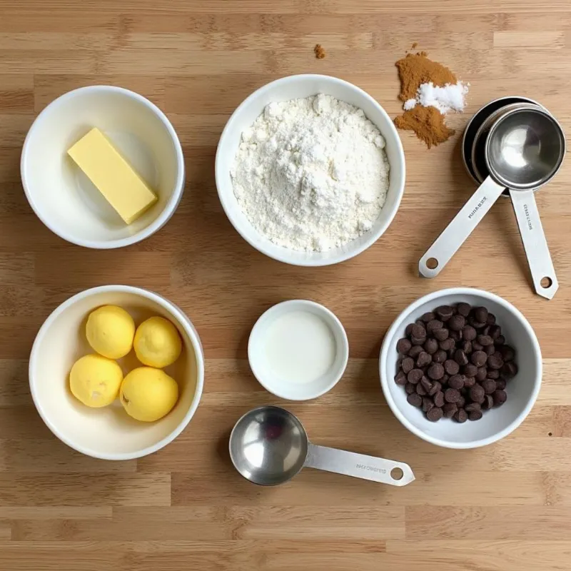 Vegan Chocolate Chip Peanut Butter Cookie Ingredients