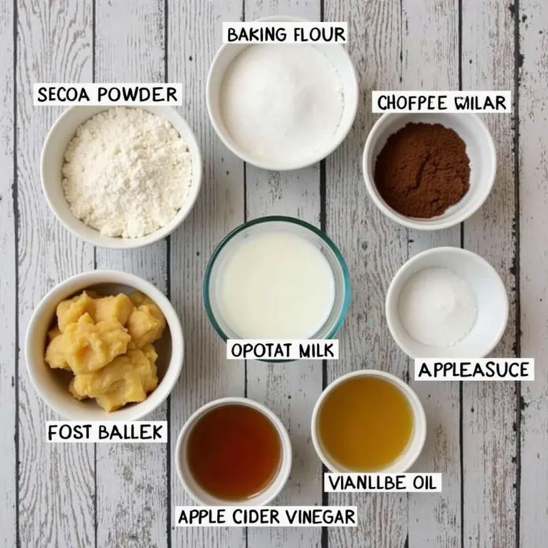 Vegan Chocolate Bundt Cake Ingredients