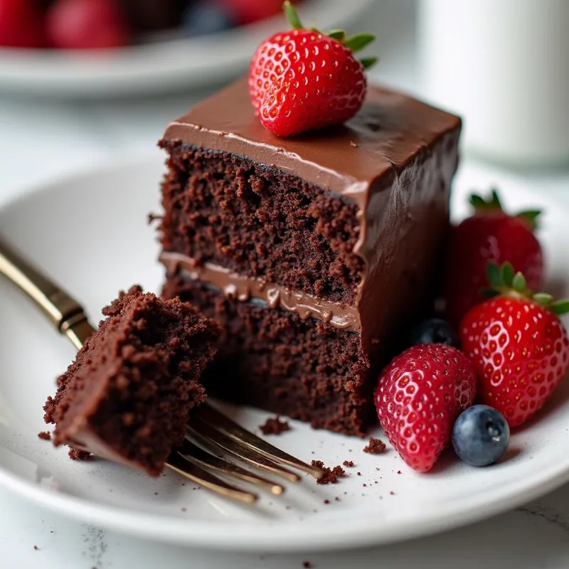 Rich and Decadent Vegan Chocolate Cake