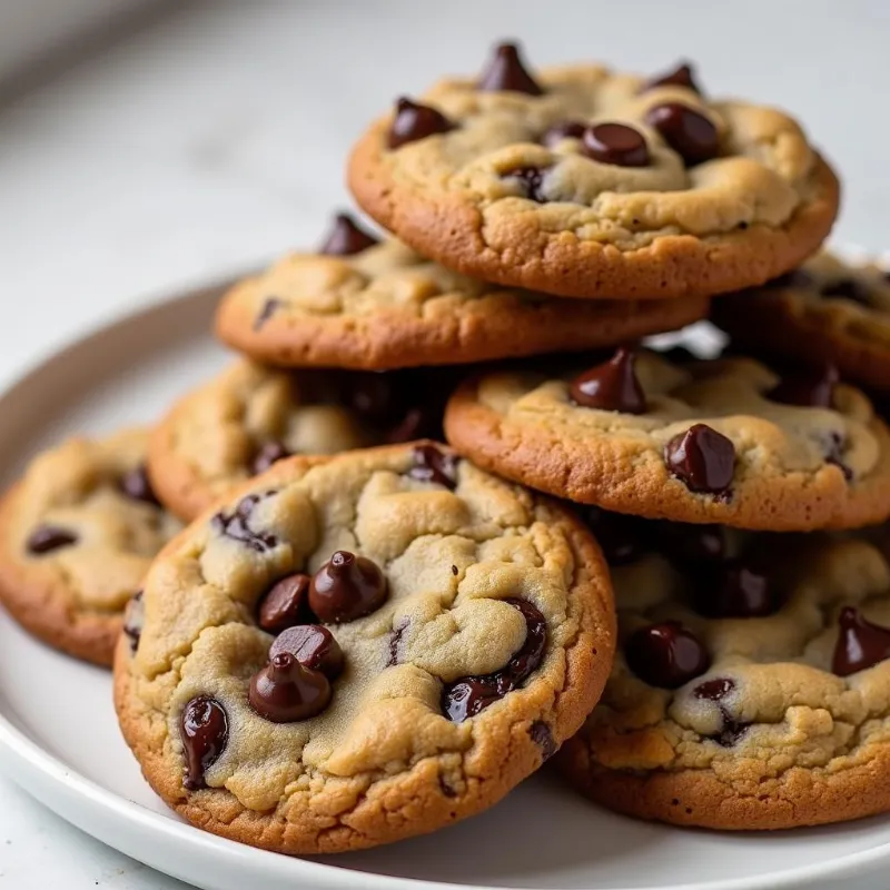 Perfectly Golden Vegan Chocolate Chip Cookies