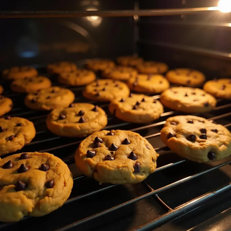 Vegan Chocolate Chip Pumpkin Cookies Baking