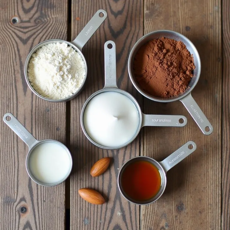 Vegan Chocolate Cupcake Ingredients