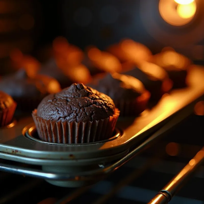 Vegan Chocolate Cupcakes Baking