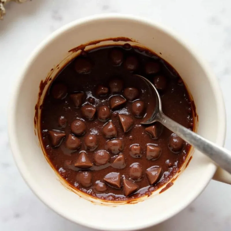 Vegan Chocolate Mug Cake Batter