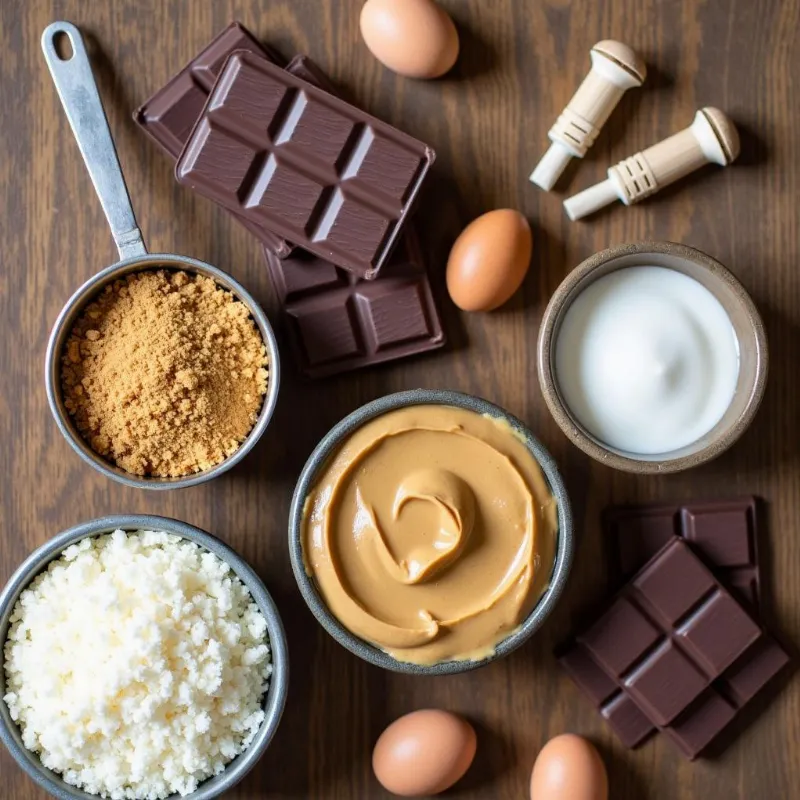 Vegan Chocolate Peanut Butter Pie Ingredients