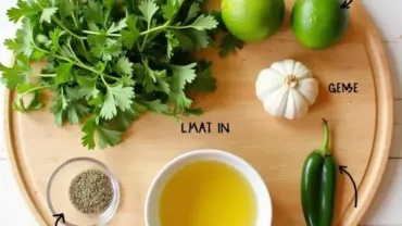 Ingredients for Vegan Cilantro Lime Dressing