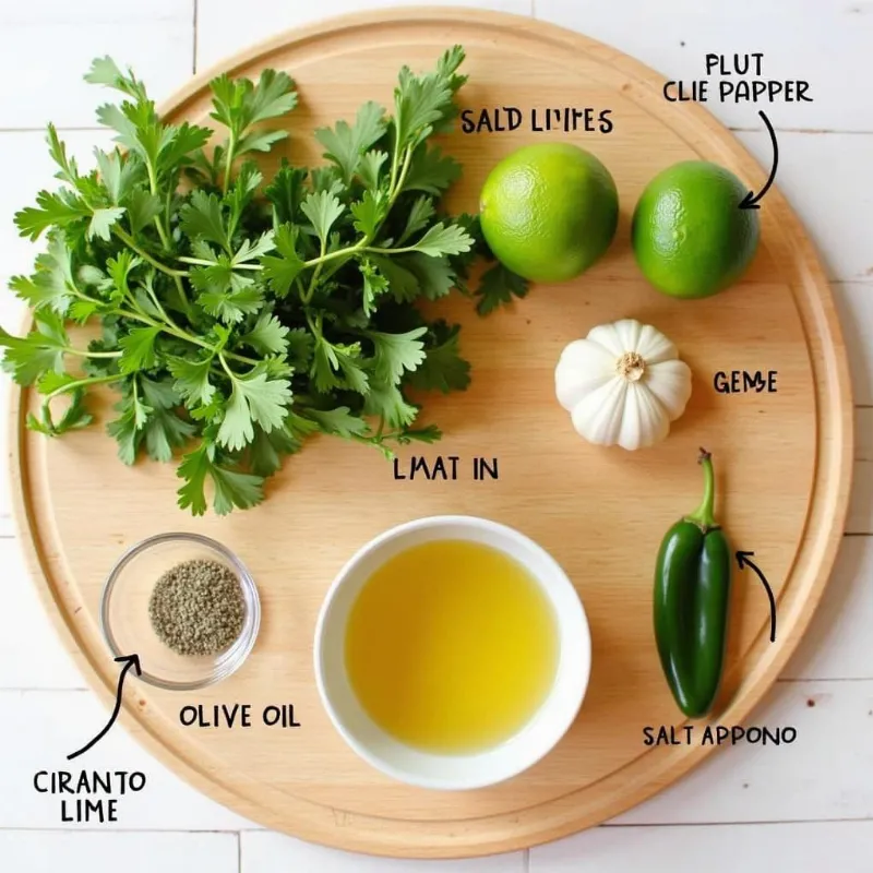 Ingredients for Vegan Cilantro Lime Dressing