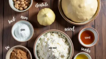 Vegan cinnamon roll dough ingredients