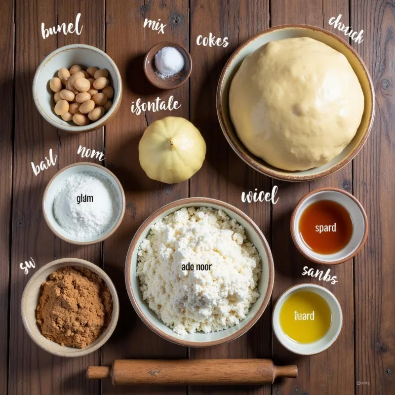 Vegan cinnamon roll dough ingredients