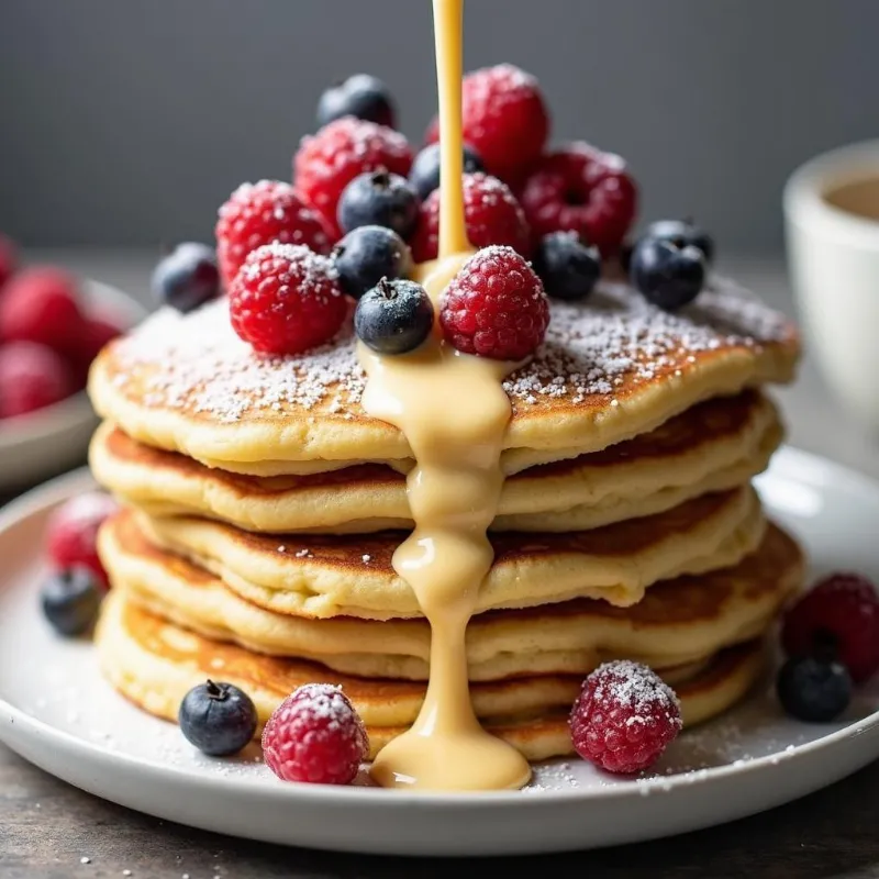 Vegan Condensed Milk Pancakes