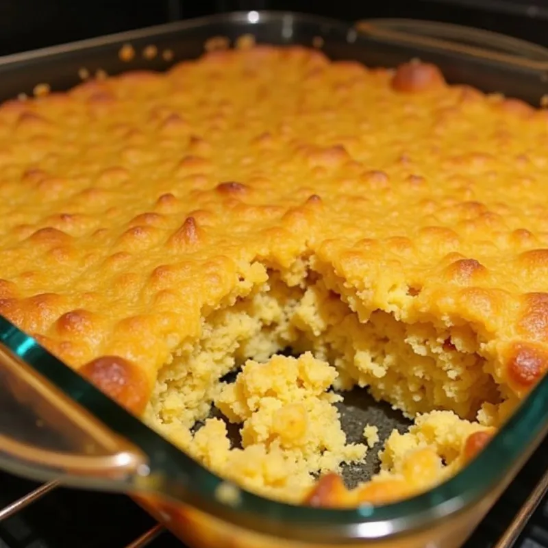  Vegan cornbread stuffing dressing baking in the oven