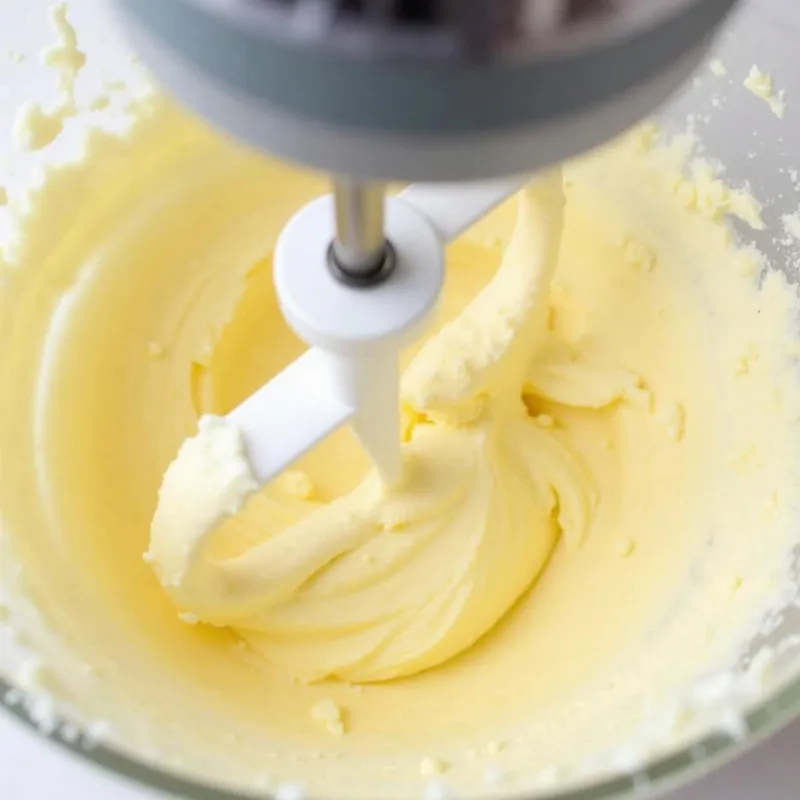 Mixing Vegan Cream Cheese Frosting