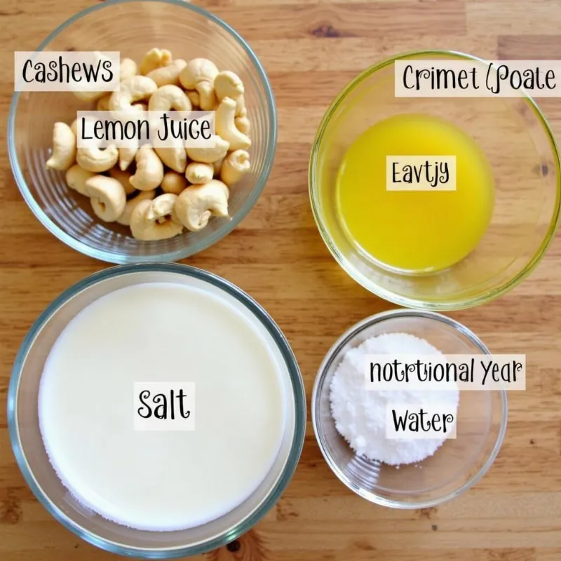 Vegan Cream Cheese Ingredients