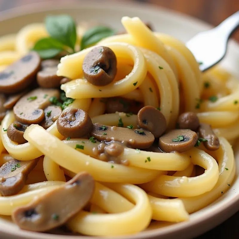 Vegan Creamy Mushroom Pasta