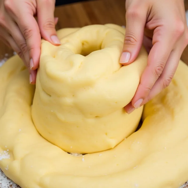 Close-up of Vegan Donut Dough