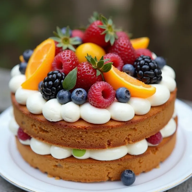 Vibrant Vegan Fruit Cake