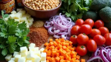 Vegan Garbanzo Bean Salad Ingredients