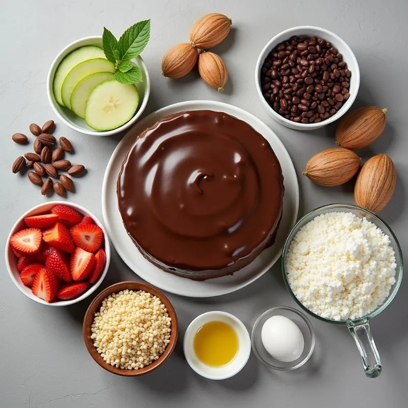 Vegan German Chocolate Cake Ingredients