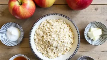 Vegan and Gluten-Free Apple Crisp Ingredients