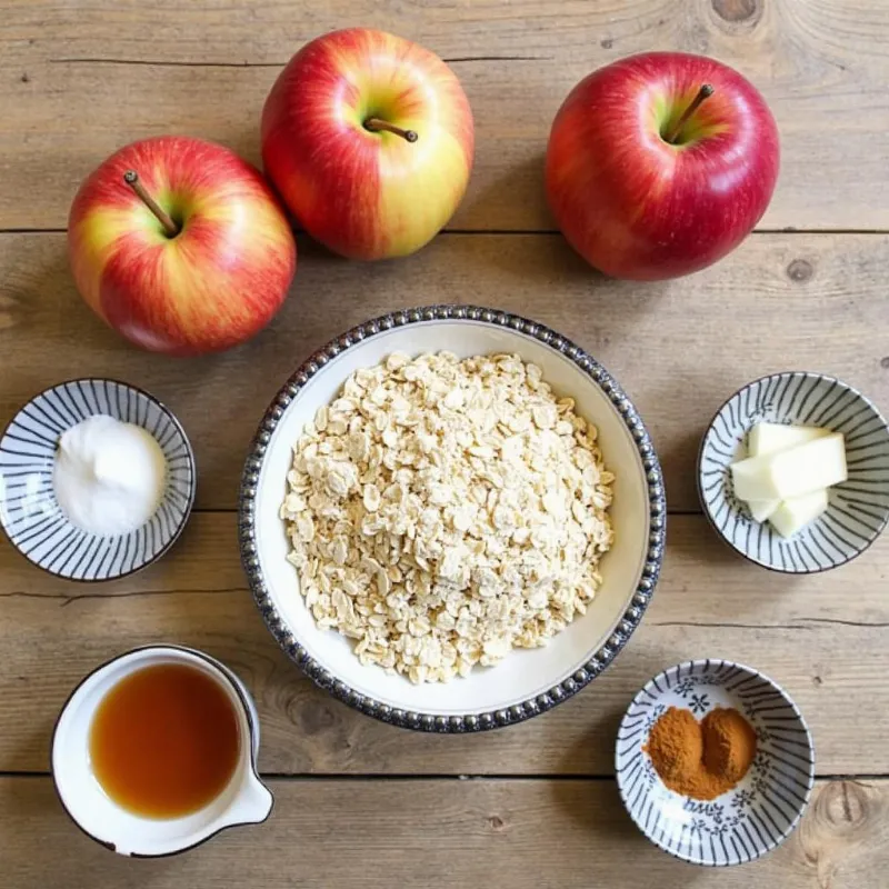 Vegan and Gluten-Free Apple Crisp Ingredients