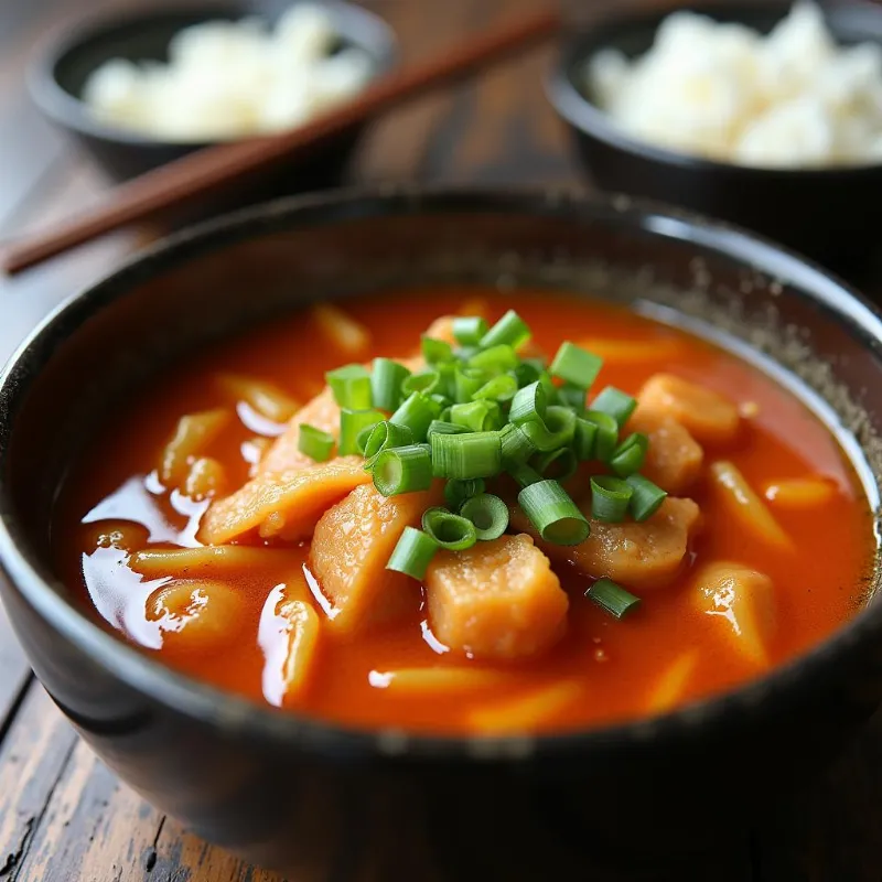 Vegan Hot and Sour Soup Serving