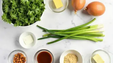 Vegan Kale Caesar Salad Ingredients