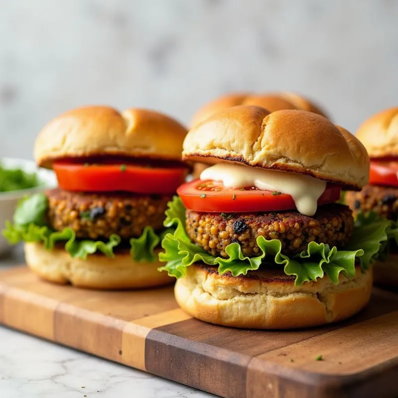 Juicy Vegan Lentil Burgers