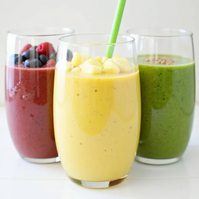 Vegan Mango Kale Smoothie with Different Variations