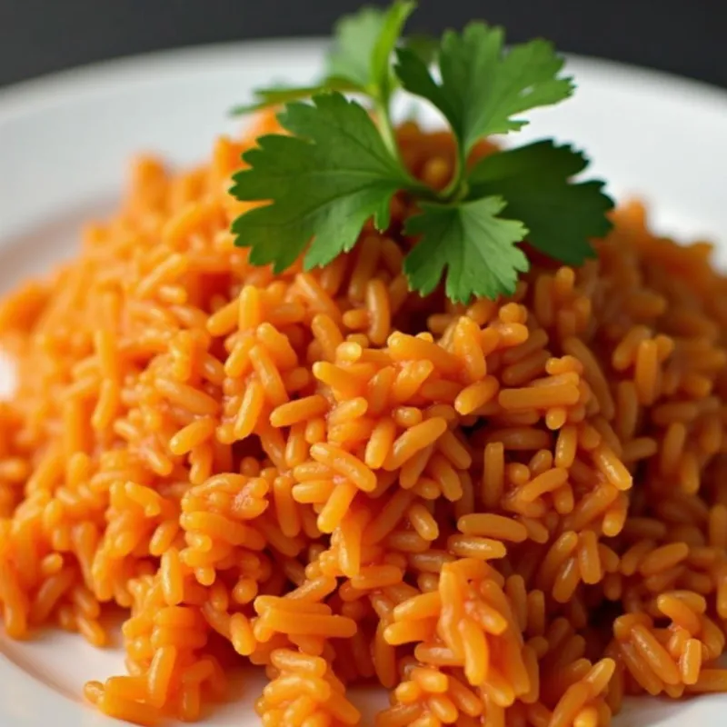 A plate of vegan mexican rice