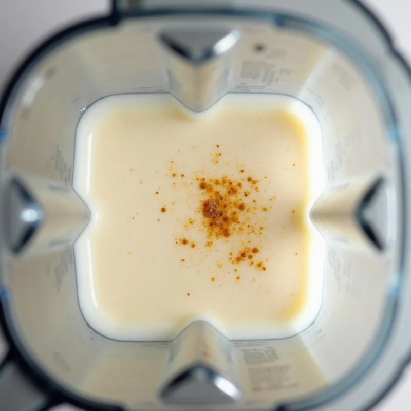 Blending a Vegan Milkshake in a High-Powered Blender