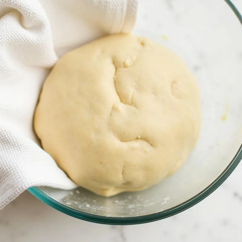 Vegan Monkey Bread Dough Rising