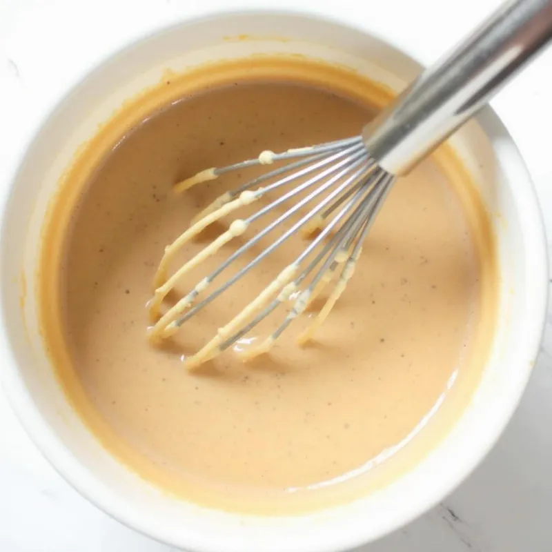 Vegan oat flour pancake batter in a bowl