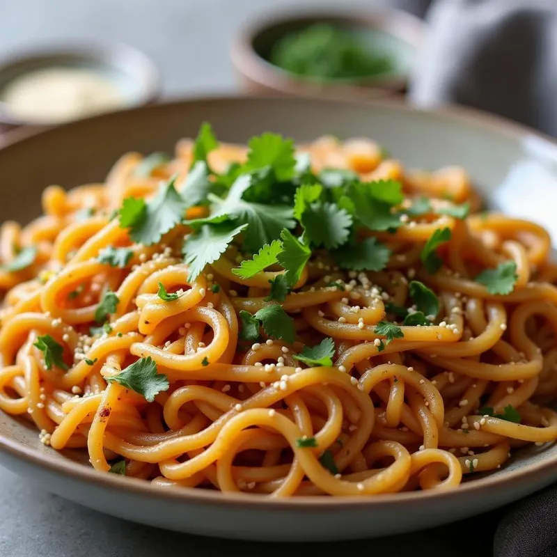 Vegan One Pot Peanut Noodles 