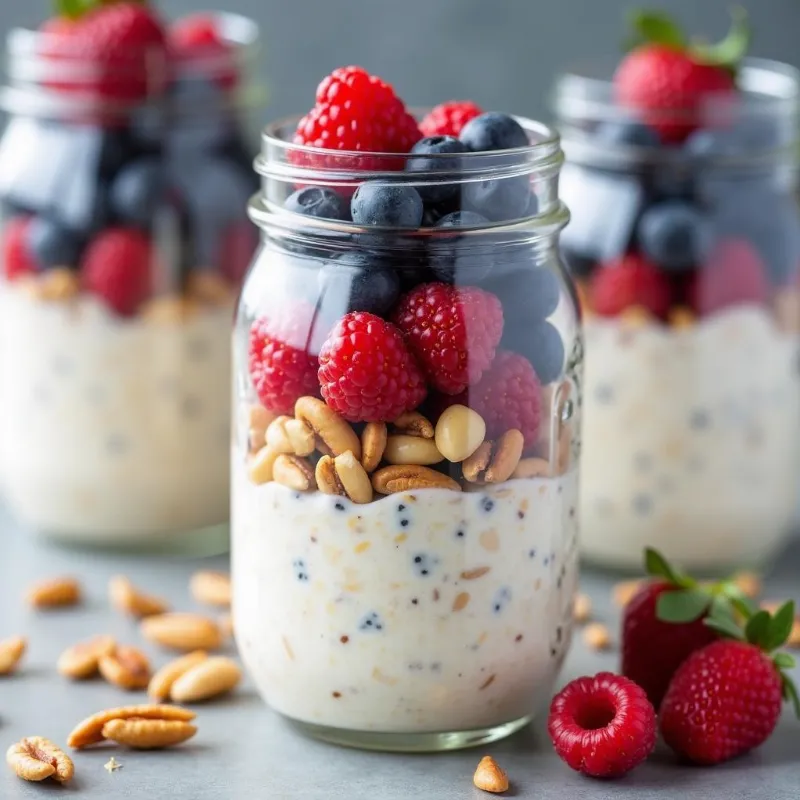 Vegan Overnight Oats in a Jar